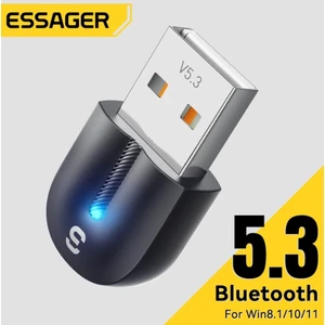 Bluetooth Adaptör 5.3 Süper Hızlı CE/FC/ROHS Lisanslı Yüksek Performans Düşük Gecikme Usb Bluetooth Adaptör 5.3 Son Nesil Teknoloji
