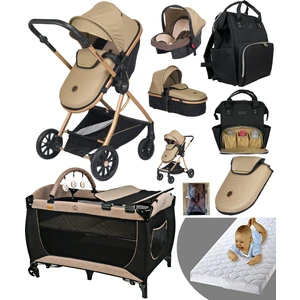 Baby Home 8 in 1 yeni ekonomi paketi 1010 Travel Sistem Bebek Arabası 560 Bebek Oyun Parkı Yatak Beşik
