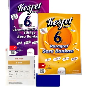Günay Yayınları 6.sınıf Keşket Parağraf+Görsel Sözel Yetenek-Yeni-(Okyanus Deneme+Silgi )