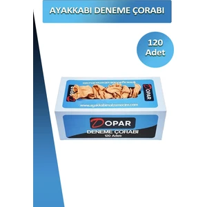 Ayakkabı Deneme Çorabı Tek Kullanımlık 120 Adet