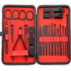 18 Parça Manikür Pedikür Set Profesyonel Çantalı Tırnak Bakım Seti Model5