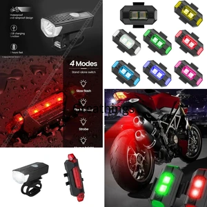 3'lü Set 1 Adet Bisiklet Motor Çakar Lamba, 1 Adet LED Bisiklet Far Ön Işık ve 1 Adet Ön Far Işık