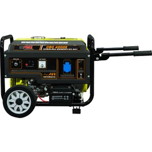 Gbg 4000 E V3 Model 4 Kva Benzinli İpli / Marşlı Tekerlekli Monofaze (220 Volt) Portatif Jeneratör