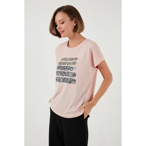 Baskılı Bisiklet Yaka Regular Fit T Shirt Bayan T Shirt 6671003