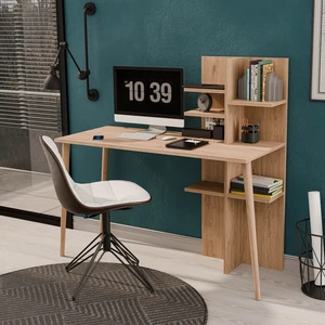 Ruby 120 cm Ahşap Ayaklı Çalışma Masası