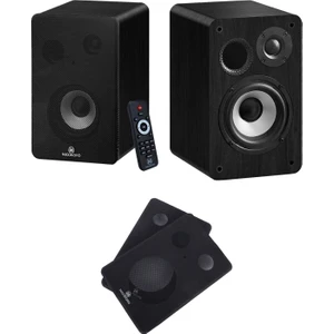 Maxword RM-400BK Aktif Stüdyo Referans Monitörü 4 İNÇ ÇİFT Bluetooth USB 140 Watt