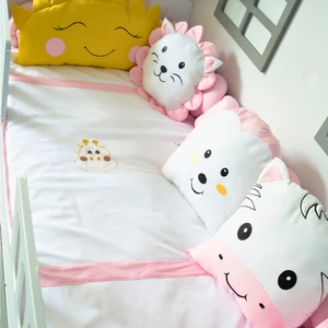 Kista Baby Montessori Bebek Uyku Seti Örgü Yan Korumalı Uyku Seti 90x190 100x200 Animals