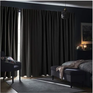 Vi Home Taş Rengi  Karartma Fon Perde Blackout Lüks Düz Dikiş Kornişli En x Yükseklik