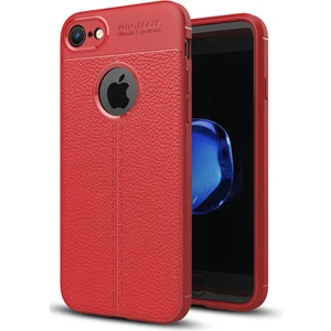 Apple iPhone 7 Uyumlu Kılıf Deri Silikon Yüzey Darbe Korumalı Soft Yapı Case Cover Çiziklerden Kirden ve Darbeden Korumalı Kılıf