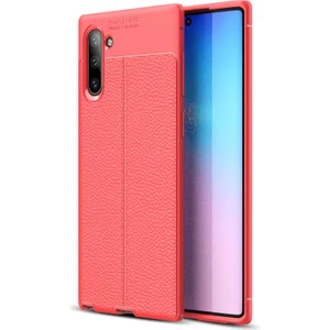 Samsung Galaxy Note 10 Uyumlu Kılıf Deri Silikon Yüzey Darbe Korumalı Soft Yapı Case Cover Çiziklerden Kirden ve Darbeden Korumalı Kılıf