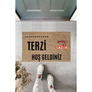 P Parla Dijital Baskı Kişiye Özel Iç Kapı Dekorasyon Paspas Terzi Ko-134519