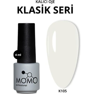 Momo Professional Kalıcı Oje Beyaz Renk 4 ml Orta Kıvamlı ve Yüksek Pigmentli