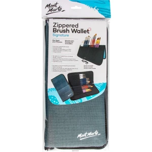 MONT MARTE mm Fermuarlı Fırça Çantası 22 Gözlü