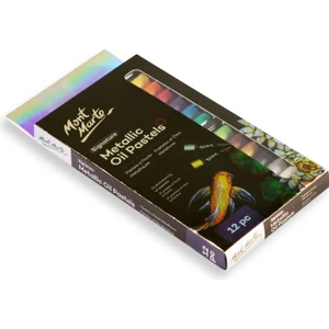 MONT MARTE Metalik Yağlı Pastel 12'li Signature