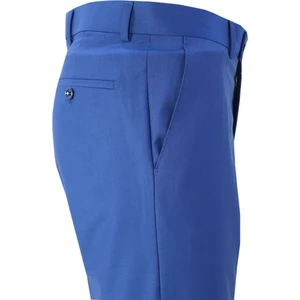 Erkek Çivit Mavi Poliviskon Kumaş Klasik Kesim Pantolon