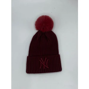 Gonca Şapka Lüks Suni Kürk Ponponlu Nakışlı Bere