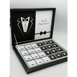 Mirabella Gift Damat Çikolatası Damat Bohçası Karton Kutulu 48 Adet Damat Bohça Çikolatası