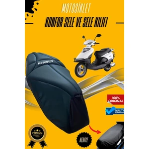 Motolüx Ceo 110 Konfor Sele ve Sele Kılıfı Visco Sünger (Kılıf Hediyeli)