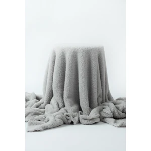 Gleamy Girls Çiftyüzlü Kırçıllı Gri Welsoft Peluş Kumaş En 180 cm