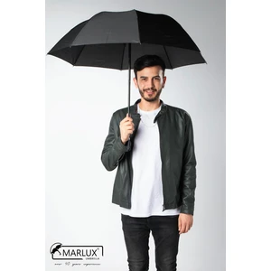 Siyah Unisex Yarasa Tip Kırılmaz Şemsiye M21MAR077R001