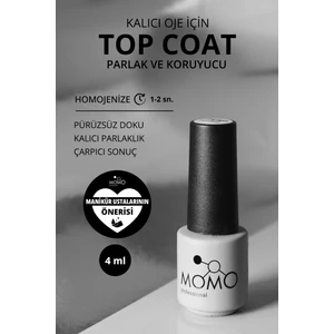 Kalıcı Oje İçin Top Coat - Yapışkansız, 4 ml