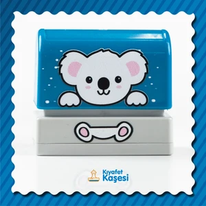 Edip Baskı Kıyafet ve Çocuk Kaşesi Mavi Koala