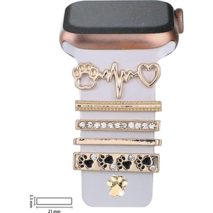 Psgt love Watch Band Charm - Uyumlu Akıllı Saat Kordon Süsü
