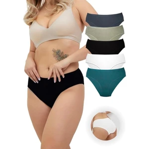 Alya Underwear Kadın Pamuklu Bato / Hipster Slip Külot - 5'li Paket (MULTICOLOR-P10)