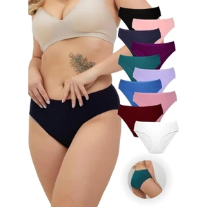 Alya Underwear Kadın Pamuklu Bato / Hipster Slip Külot - 10'lu Paket (MULTICOLOR-X26)