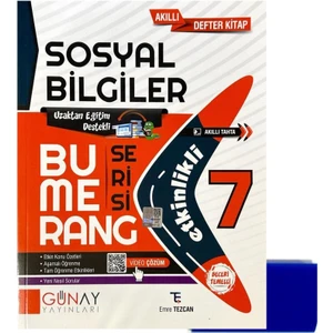 Günay Yayınları 7. Sınıf Bumerang Sosyal Bilgiler Defter – Silgi
