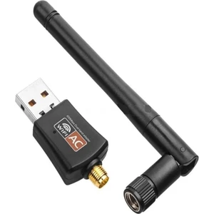 Grc Accessory Dual Band USB Adapter Wifi 5 AC600 Mbps Wireless Speed 2.4+5 Ghz USB 2.0 Adaptör Kablosuz Wifi Alıcı