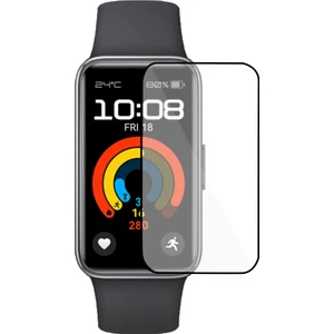 Huawei Band 9 Tam Kaplayan Kavisli Ekran Koruyucu 3D Pet Film - Siyah AL3385