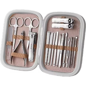 Gmn-8 Profesyonel 18 Parça Manikür&pedikür Yüz Bakım Seti & Manicure Set & Özel Kutulu
