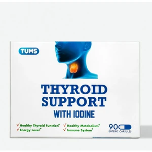 Thyroid Support | İyot, Çinko, Selenyum Tiroid Desteği 90 Enterik Kapsül - 3 Aylık Kullanım