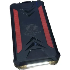 Grc Accessory Güneş Enerjili Wireless Özellikli 20000 Mah Solar Powerbank 4 Solar Panel