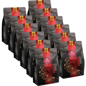 Anisah Coffee Genoa Espresso Çekirdek Kahve | 12x500G | Aromatik Tat ve Zengin Krema