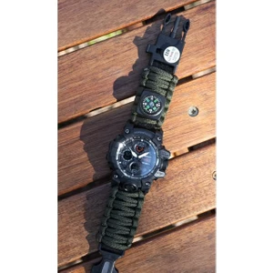 North Pacific Çok Fonksiyonlu 5 In 1 Kampçı Outdoor Kol Saati