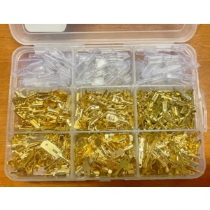 680 Adet Sarı (Dışı + Erkek) Izolesiz Terminal Seti (6,3-4,8-2,8 Mm)