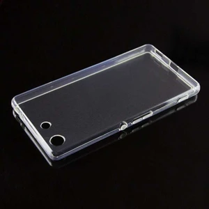 Sony Xperia M5 Kılıf Süper Silikon Kapak-Renksiz