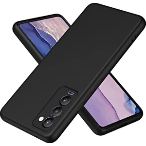 Case World Tecno Camon 18 Kapak Içi Kadife Kamera Korumalı Lansman Silikon Kılıf - Siyah