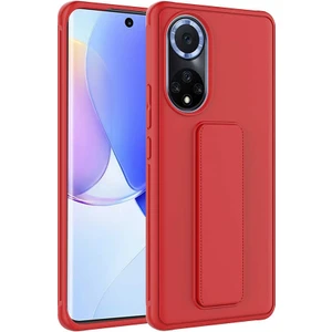 Huawei Nova 9 Kılıf Qstand Kapak-Kırmızı
