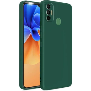 Case World Tecno Spark 7t Kapak Içi Kadife Kamera Korumalı Lansman Silikon Kılıf - Yeşil