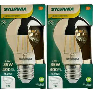 4,5W (35W) Endirekt 2700K (Sarı Işık) E27 Duylu LED Ampul (2 Adet)