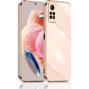 Xiaomi Redmi Note 11 Pro 4g / Note 12 Pro 4g Uyumlu Kılıf Kamera Korumalı Arkası Renkli Kenarları Parlak Dore Tasarım Kapak
