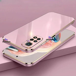 Xiaomi Redmi Note 11 Pro 4g / Note 12 Pro 4g Uyumlu Kılıf Kamera Korumalı Arkası Renkli Kenarları Parlak Dore Tasarım Kapak