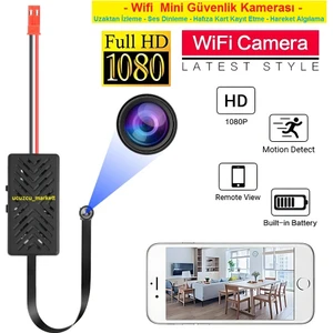 Ucuzcu Market Wifi Mini Güvenlik Kamera (Uzaktan Izleme-Ses Dinleme-Hafıza Kart Kayıt-Hareket Algılama
