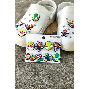 Bear & Pear 8'li Crocs Terlik Süsü Renkli Jibbitz Terlik Aksesuar