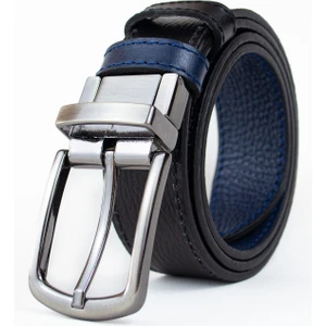 Çift Taraflı Dönen Tokalı Deri 3.5Cm Klasik Erkek Kemeri