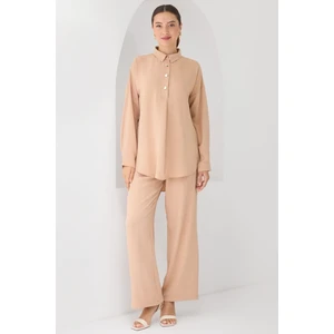 6631 Oversize Alt-Üst Takım - Vizon