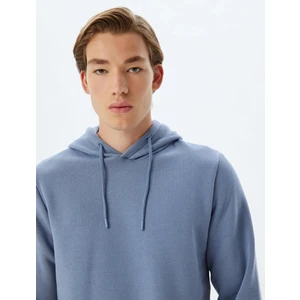 5WAM70001MK 604 Mavı Erkek Pamuk Jersey Sweatshırt